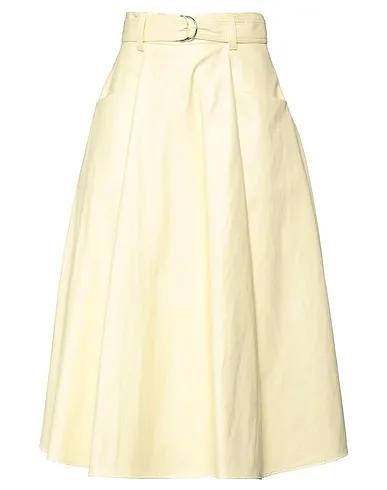 Light yellow Midi skirt