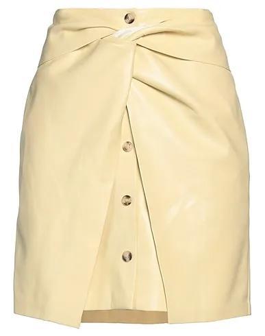 Light yellow Mini skirt