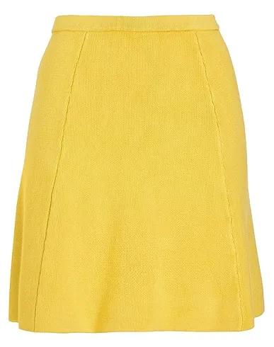 Light yellow Mini skirt VISCOSE BLEND KNIT MINI SKIRT
