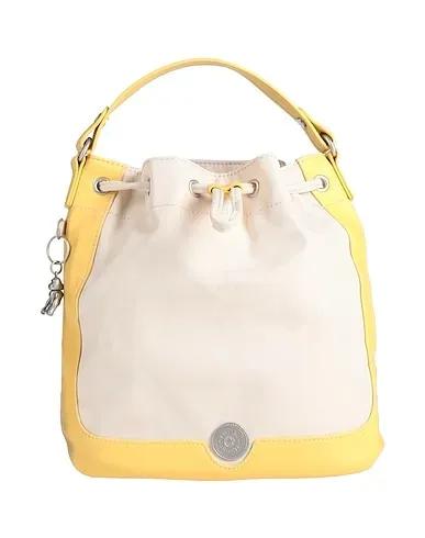 Light yellow Plain weave Handbag