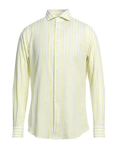 Light yellow Plain weave Patterned shirt