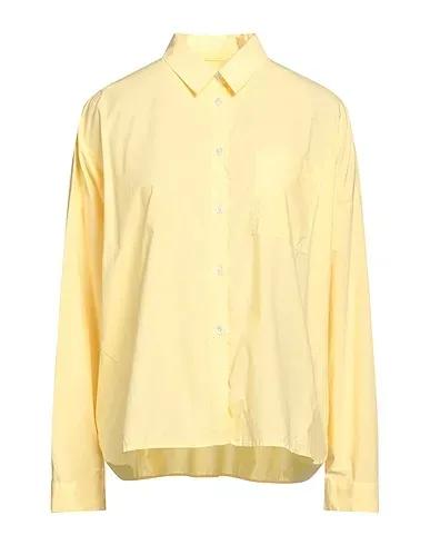 Light yellow Plain weave Patterned shirts & blouses