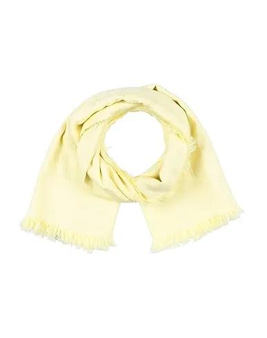 Light yellow Plain weave Scarves and foulards