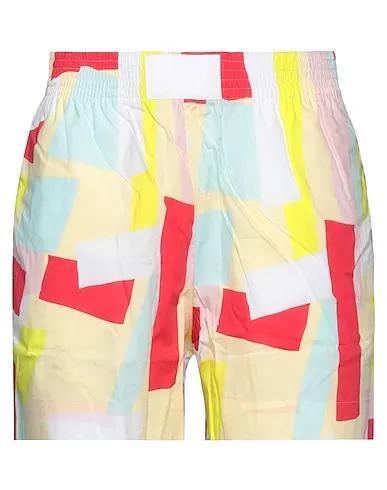 Light yellow Plain weave Shorts & Bermuda