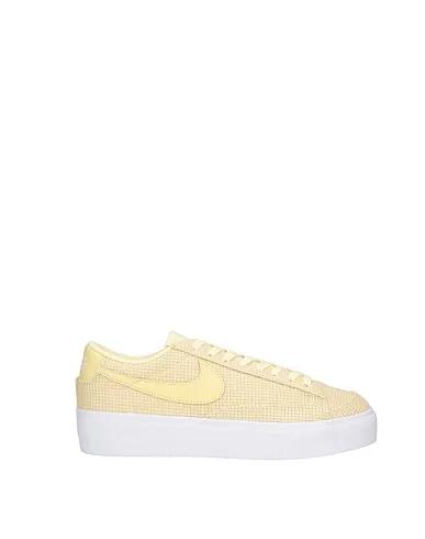 Light yellow Plain weave Sneakers