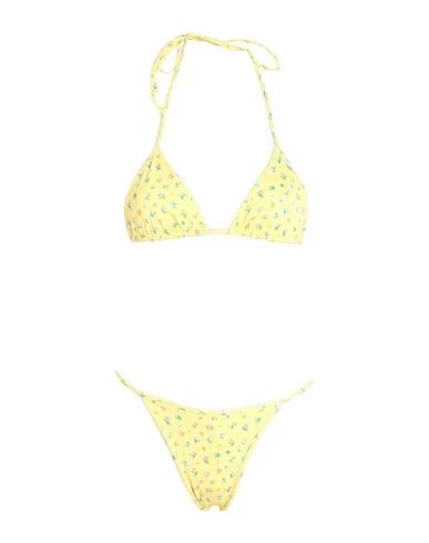 Light yellow Synthetic fabric Bikini ZEUS TOP-ZEUS BOTTOM