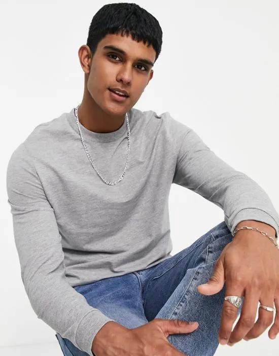 lightweight sweatshirt in gray marl