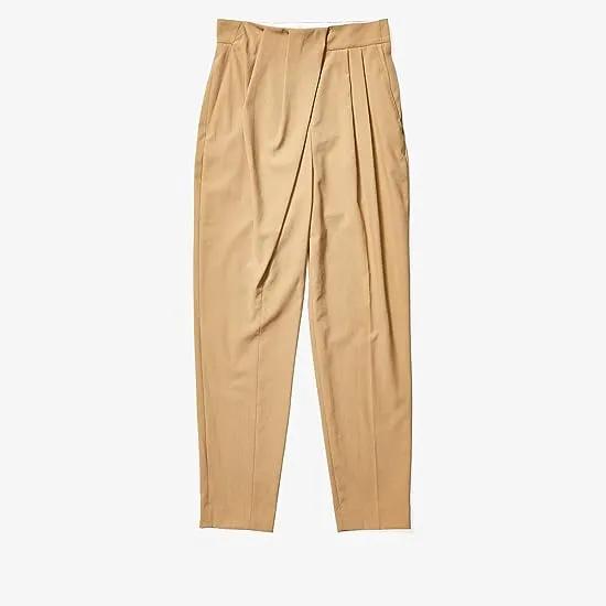 Lightweight Tech Suiting Draped Front Pants