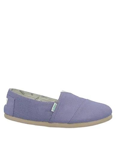 Lilac Canvas Loafers
