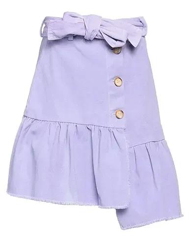 Lilac Canvas Mini skirt