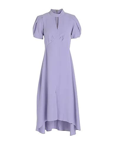 Lilac Cotton twill Midi dress