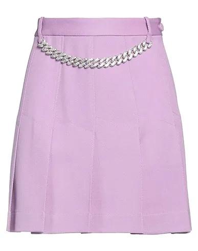 Lilac Cotton twill Mini skirt