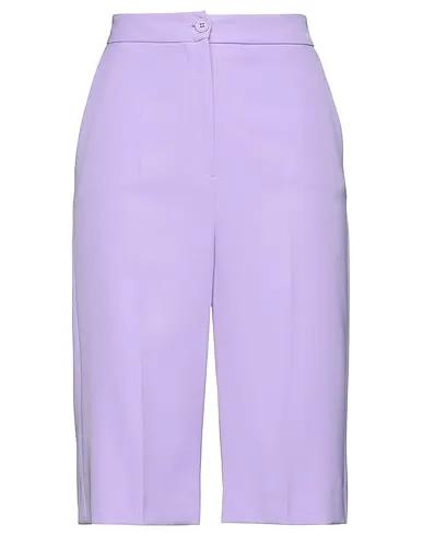 Lilac Crêpe Cropped pants & culottes
