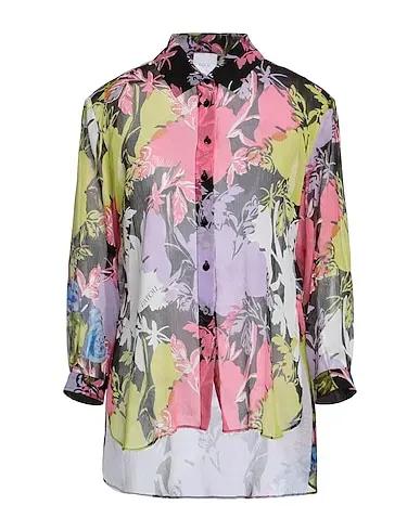 Lilac Crêpe Floral shirts & blouses