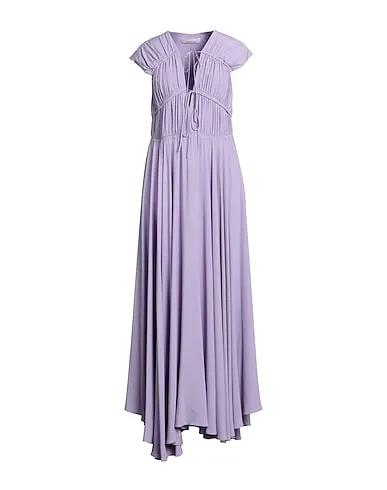 Lilac Crêpe Long dress