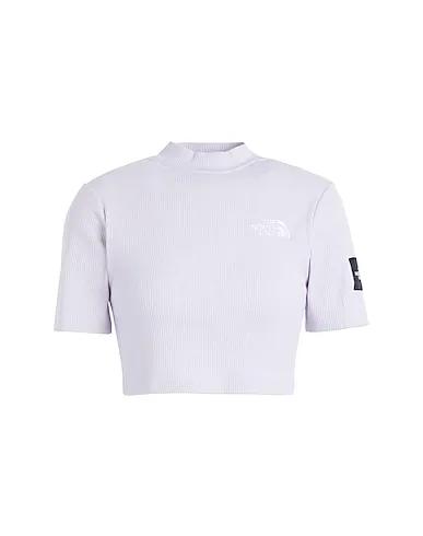 Lilac Jersey Crop top W GARTHA S/S RIB TOP