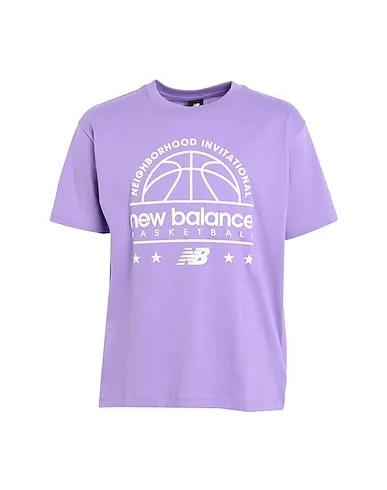 Lilac Jersey Hoops Cotton Jersey Short Sleeve T-shirt
