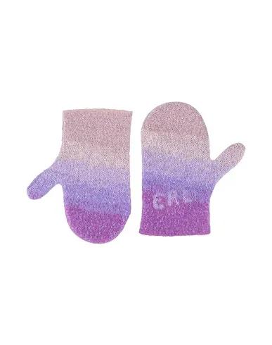 Lilac Knitted Gloves