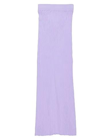 Lilac Knitted Maxi Skirts