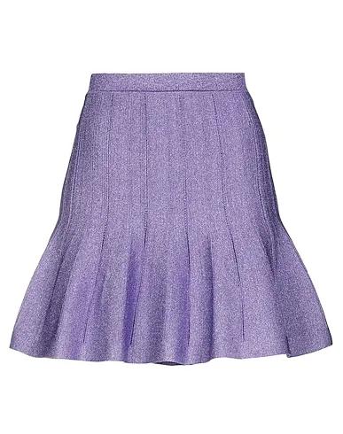 Lilac Knitted Midi skirt