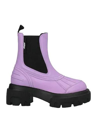 Lilac Leather Ankle boot