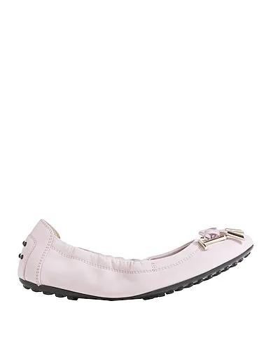 Lilac Leather Ballet flats