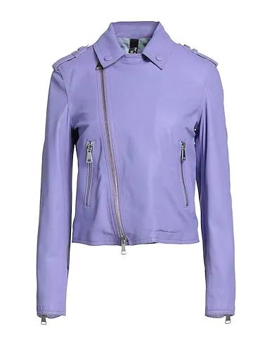 Lilac Leather Biker jacket