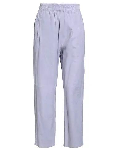 Lilac Leather Casual pants