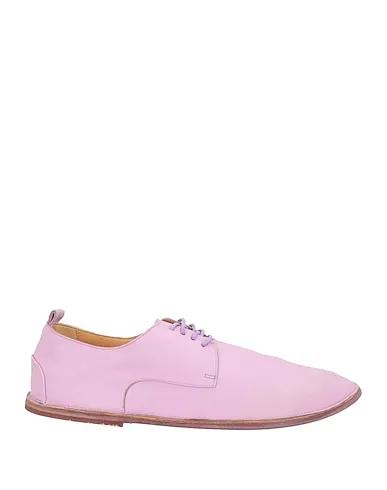 Lilac Leather Laced shoes