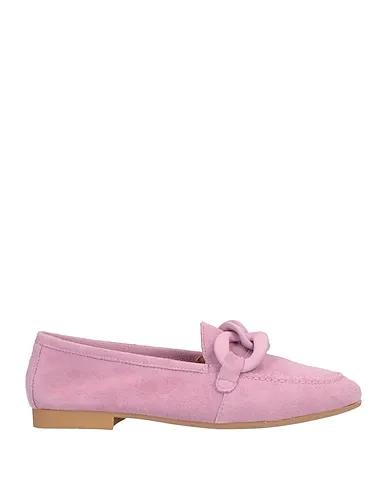 Lilac Leather Loafers