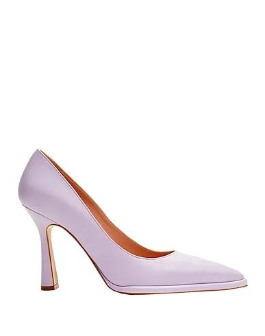 Lilac Leather Pump LEATHER POINTED-TOE PUMPS