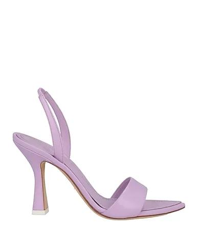 Lilac Leather Sandals