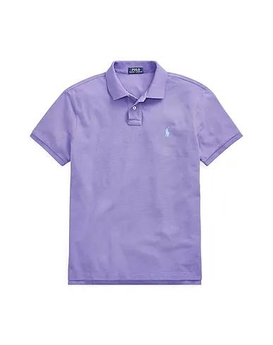 Lilac Piqué Polo shirt SLIM FIT MESH POLO SHIRT
