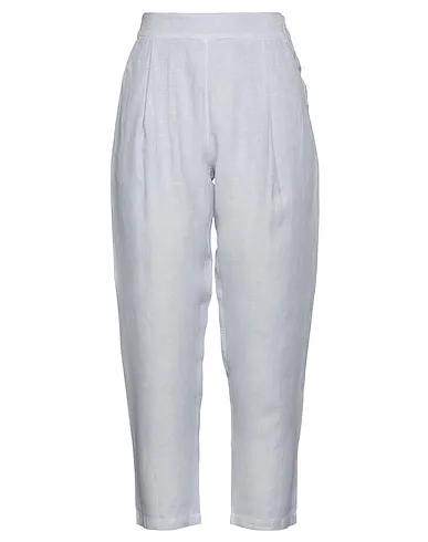 Lilac Plain weave Casual pants