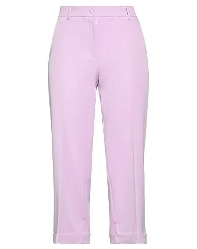 Lilac Plain weave Cropped pants & culottes