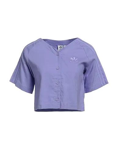 Lilac Plain weave Linen shirt