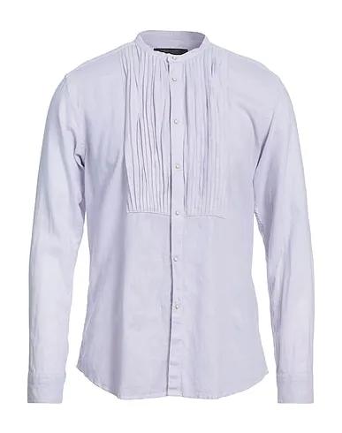 Lilac Plain weave Linen shirt