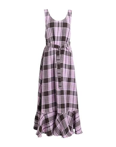 Lilac Plain weave Long dress