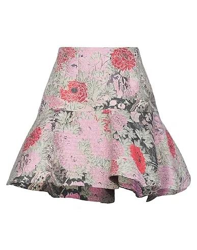 Lilac Plain weave Mini skirt