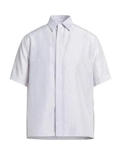 Lilac Plain weave Patterned shirt