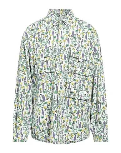 Lilac Plain weave Patterned shirt