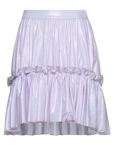 Lilac Poplin Midi skirt