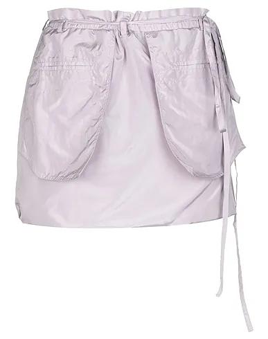 Lilac Satin Mini skirt