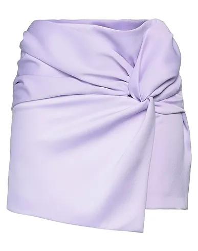 Lilac Satin Mini skirt