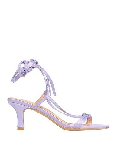 Lilac Satin Sandals