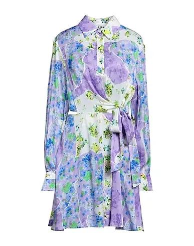 Lilac Satin Short dress