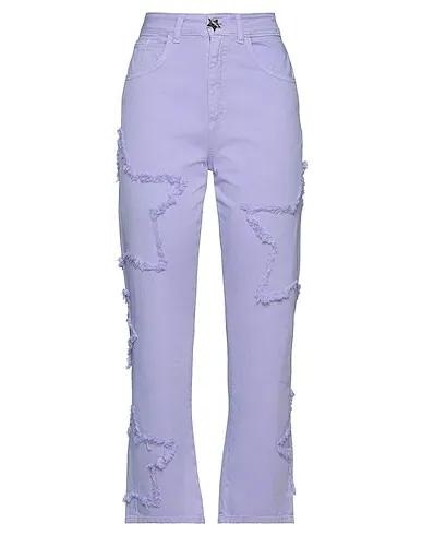 Lilac Sweatshirt Denim pants