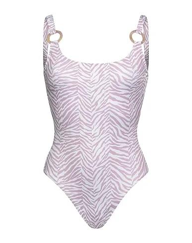 Lilac Synthetic fabric One-piece swimsuits