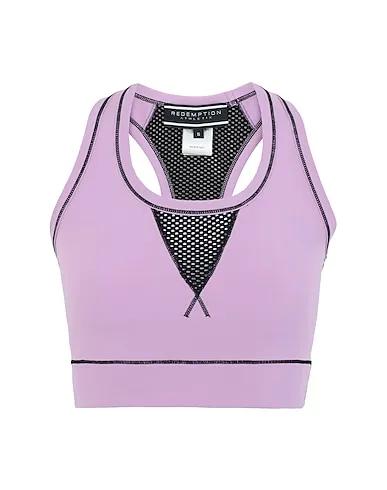 Lilac Synthetic fabric Top