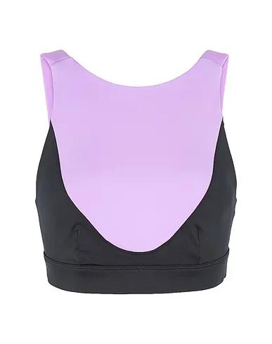 Lilac Top RECYCLED POLY COLOR-BLOCK CROP TOP
